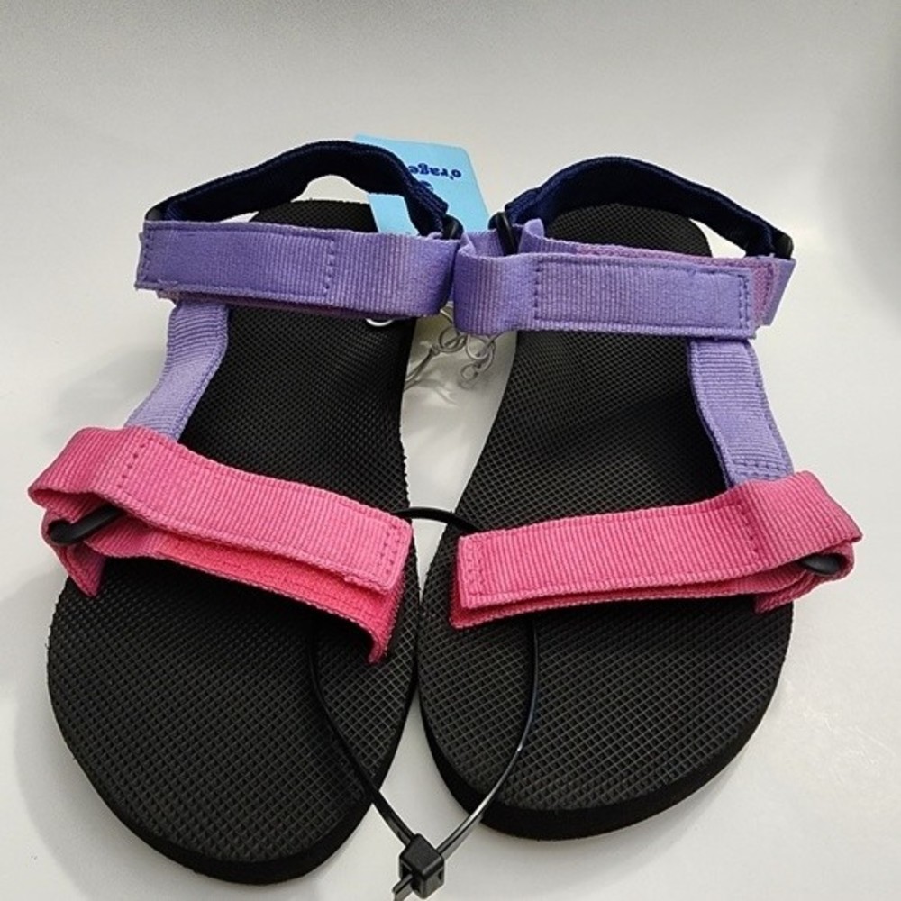 O'Rageous O’Rageous Kids’ Colorblock Sport Sandals Pink/Blue, 4 - Hanging Summer